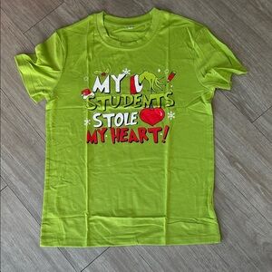 Grinch T-Shirt for teachers „my students stole my heart“